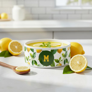 Lemon Zest Pattern Bowl