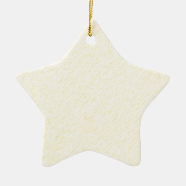 Lemon Zest print - yellow faun accessories custom Ceramic Ornament (Front)