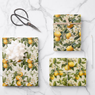 Lemon Zest Wrapping Paper