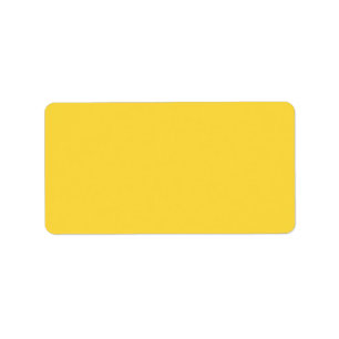 Lemon Zest Yellow Trend Color Customized Template Label