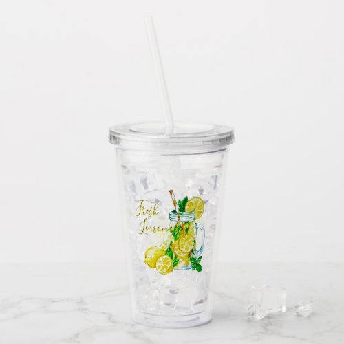 Lemonade  acrylic tumbler