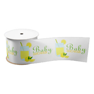 Lemonade Baby Shower Satin Ribbon