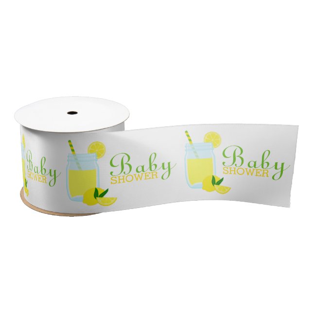 Lemonade Baby Shower Satin Ribbon (Spool)