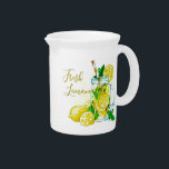 Lemonade beverage pitcher<br><div class="desc">Fresh Lemonade, or add custom text</div>