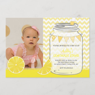 Lemonade Birthday Party Invitation