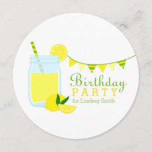 Lemonade Birthday Party Invitation