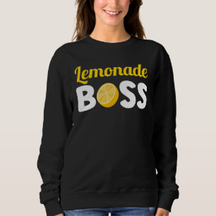 Lemonade Boss Stand Lemon Juice Summer Entrepreneu Sweatshirt