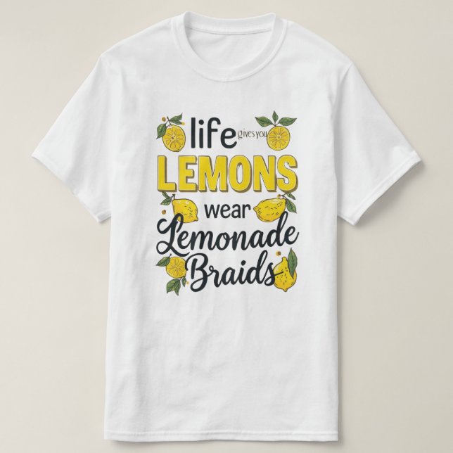 Lemonade Braids Black Hair Styles Graphic Tee (Design Front)