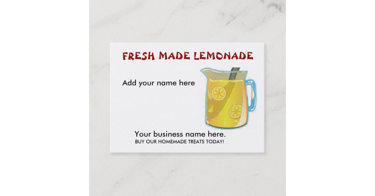 LEMONADE Business Cards