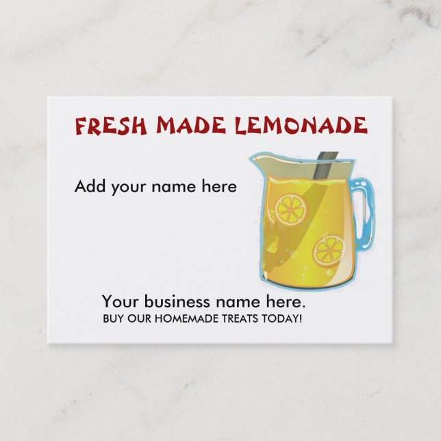 LEMONADE Business Cards (Front)
