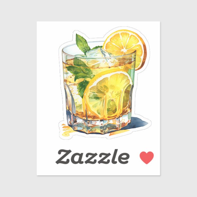 Lemonade Cocktail Drink Sticker (Sheet)