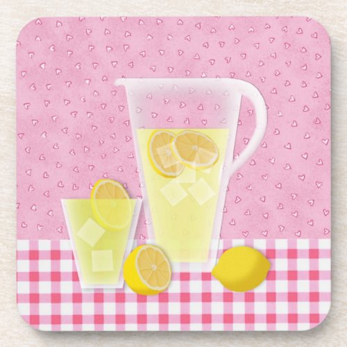 Lemonade Cork Back Coaster