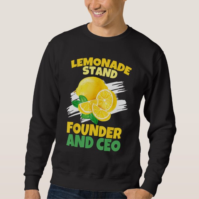 Lemonade Crew Funny Stand Gifts for Kids Lemon Lov Sweatshirt (Front)