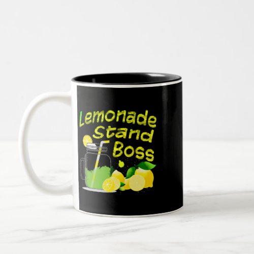 Lemonade Crew Funny Stand Gifts for Kids Lemon Lov Two_Tone Coffee Mug