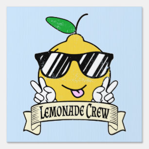 Lemonade Crew - Kawaii Peace Hand and Sunglasses Sign