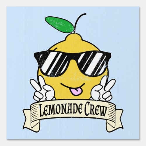 Lemonade Crew _ Kawaii Peace Hand and Sunglasses Sign