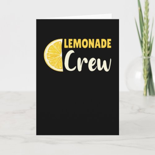 Lemonade Crew Kawaii Summer Fruit Lemon Card