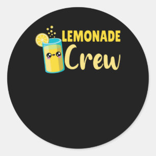 Lemonade Crew Kawaii Summer Fruit Lemon Classic Round Sticker