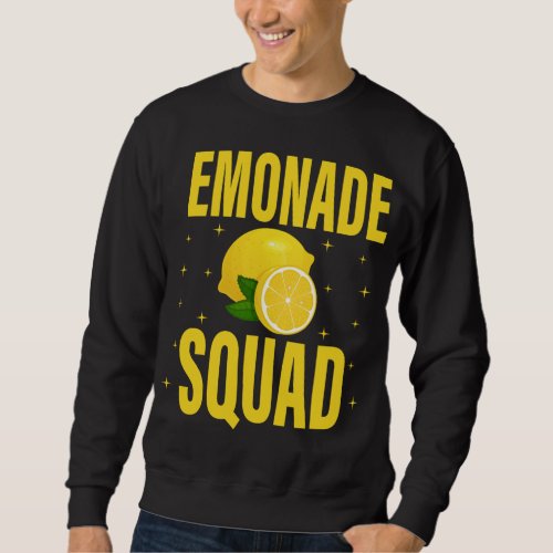 Lemonade Crew Lemon Lover Lemonade Squad Summer Fr Sweatshirt