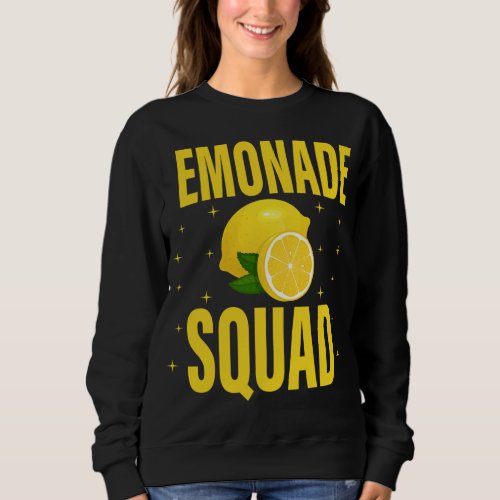 Lemonade Crew Lemon Lover Lemonade Squad Summer Fr Sweatshirt