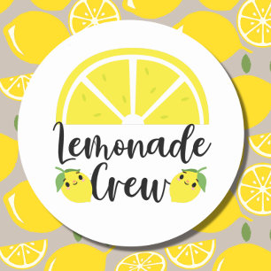 Lemonade Crew Lemonade Stand Classic Round Sticker