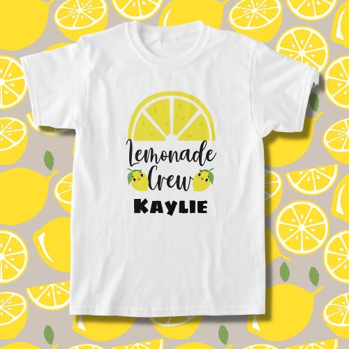 Lemonade Crew Personalized Lemonade Stand T_Shirt