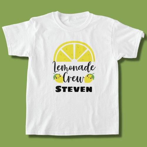 Lemonade Crew Personalized Lemonade Stand T_Shirt