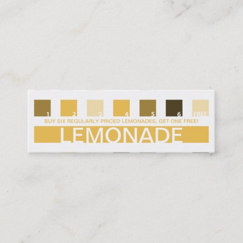 LEMONADE customer appreciation mod squares Loyalty Card