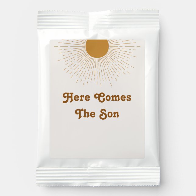 Lemonade Drink Mix  Baby Shower Here Comes The Son (Front)