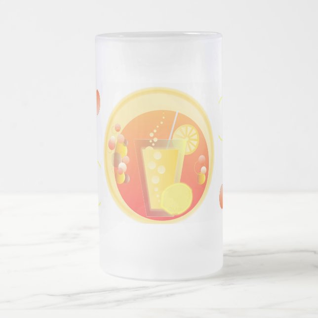 Lemonade Drink with a slice of Lemon  Mug (Center)