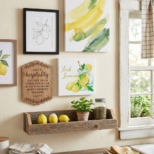 Lemonade  faux canvas print