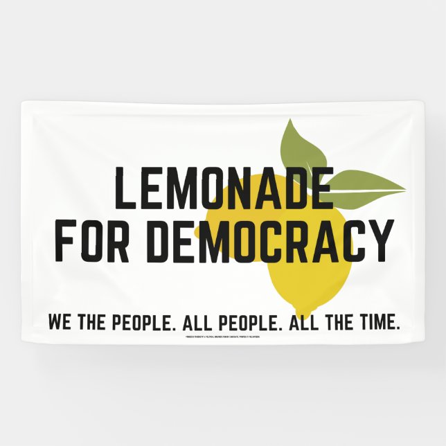 Lemonade For Democracy Banner (Horizontal)