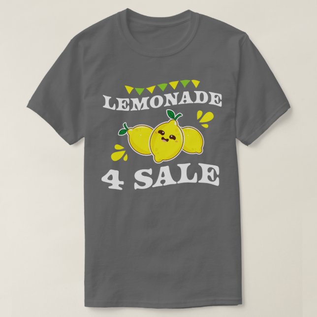 Lemonade For Sale Cute Lemonade Stand Lemon Summer T-Shirt (Design Front)