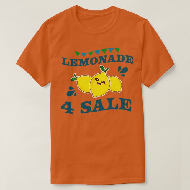 Lemonade For Sale Cute Lemonade Stand Lemon Summer T-Shirt (Design Front)