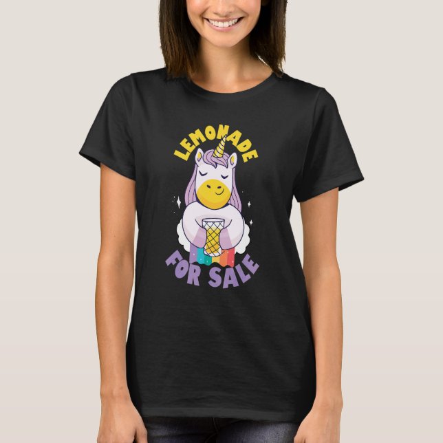 Lemonade For Sale Stand For Entrepreneur Kids  Uni T-Shirt (Front)