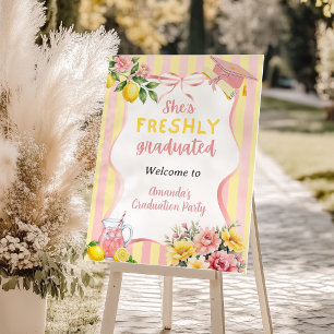 Lemonade Freshly Graduated Lemon Graduation Party Foam Board