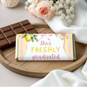 Lemonade Freshly Graduated Lemon Graduation Party Hershey Bar Favors