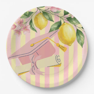 Lemonade Freshly Graduated Lemon Graduation Party Paper Plates