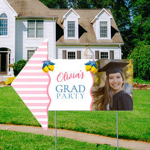 Lemonade Freshly Graduated Photo Class of Welcome Sign