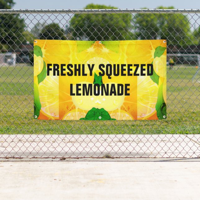 Lemonade Freshly Squeezed 3X5 Banner (Insitu)