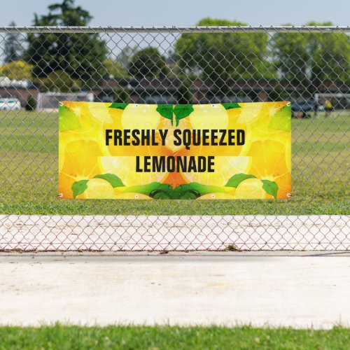 Lemonade Freshly Squeezed  Banner