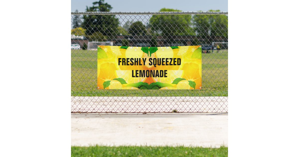 Vinyl-Banner „Fresh Squeezed Lemonade“ – 3 X  Produktbild-Vorschau 2