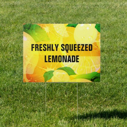 Lemonade Freshly Squeezed  Sign