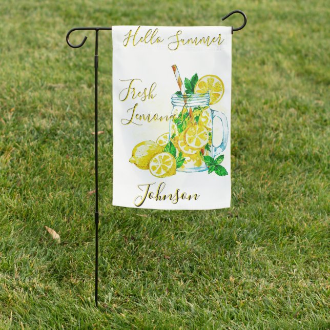 Lemonade  garden flag (In SItu)