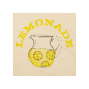 LEMONADE Lemon Ade Pitcher Summer Kitchen Decor
