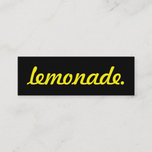 lemonade loyalty punch card
