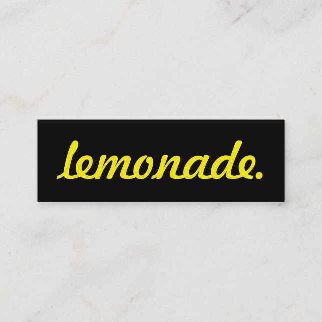 lemonade. loyalty punch card (Front)
