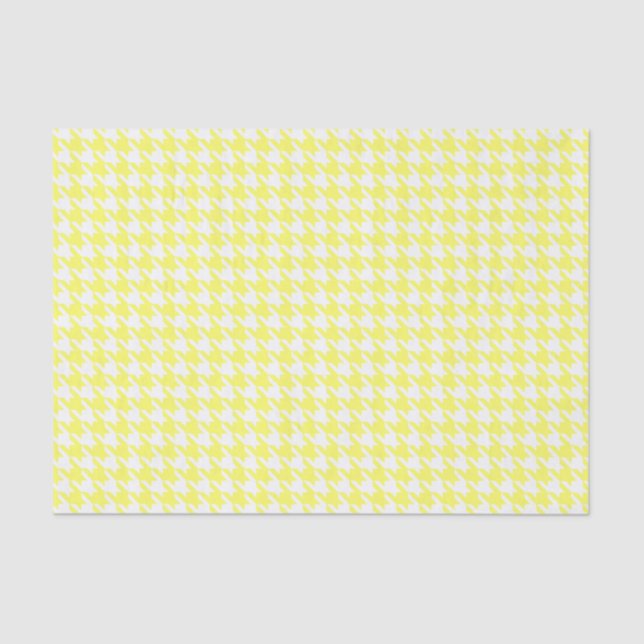 Lemonade Modern Houndstooth at Emporiomoffa Tissue Paper (Front)