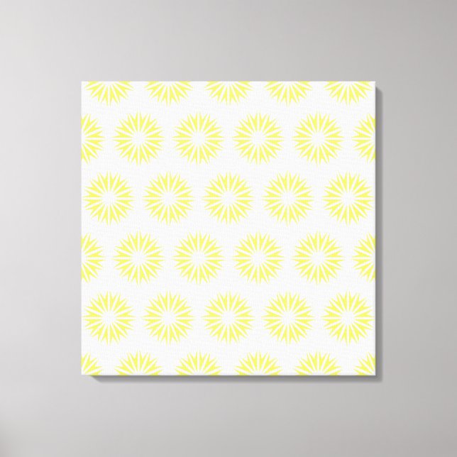 Lemonade Modern Sunbursts Canvas Print (Front)