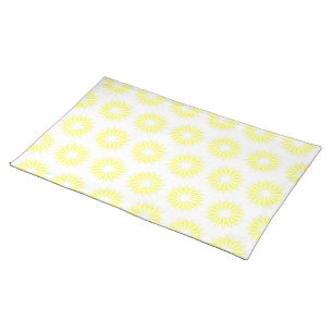 Lemonade Modern Sunbursts Cloth Placemat